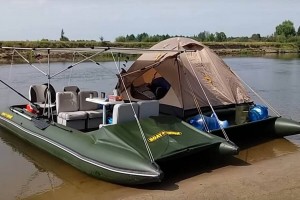 Сплавной катамаран с мотором Sea Fisher 550А